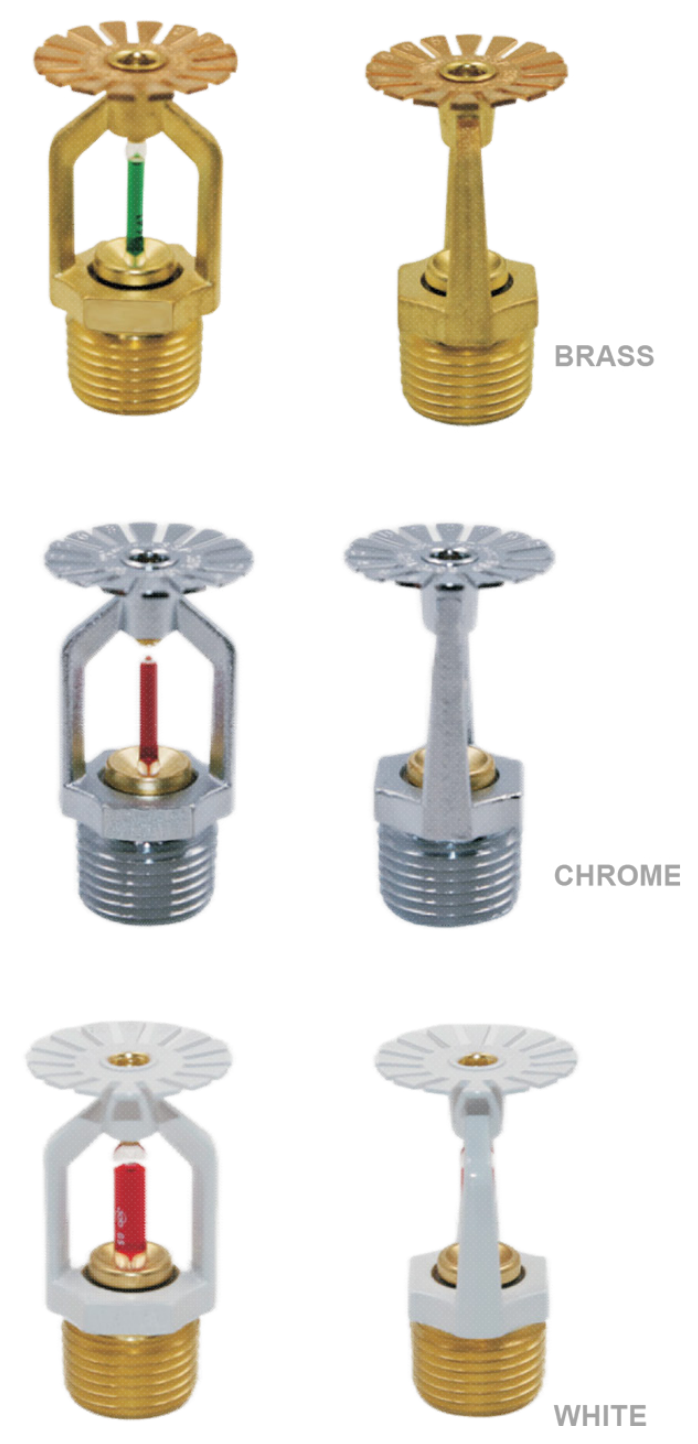Pendent Sprinkler, Quick Response (3mm Glass Bulb)