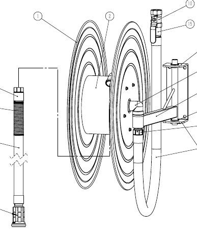 Manual Hose Reel 25mm thumbnail