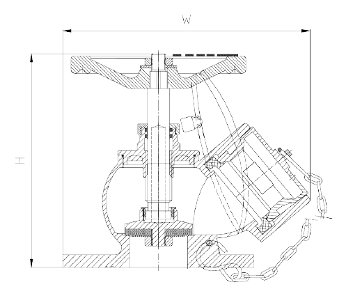 Oblique Landing Valve, Threaded Inlet (Low Pressure) thumbnail