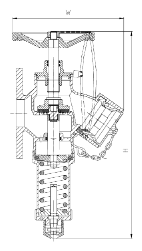 Bib-nosed Pressure Reducing Landing Valve, Flanged Inlet (High Pressure) thumbnail