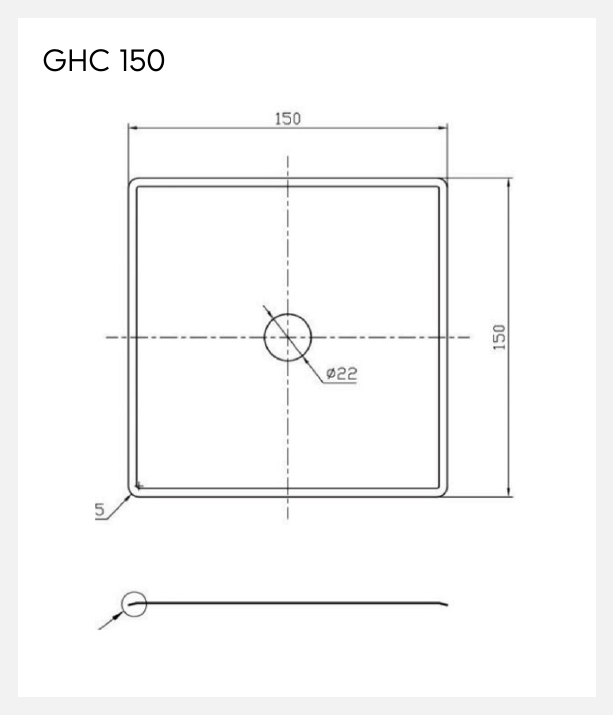 Heat Collector Plate / Watershield 100mm thumbnail