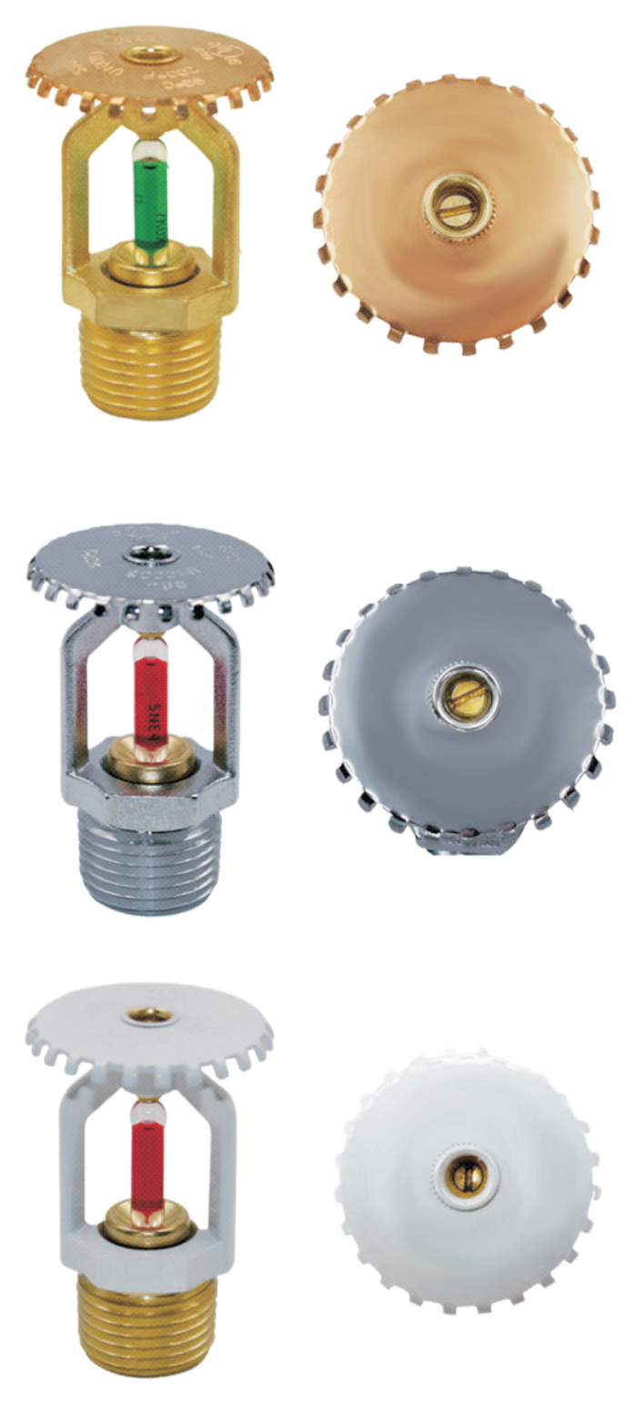 Upright Sprinkler, Quick Response (3mm Glass Bulb)