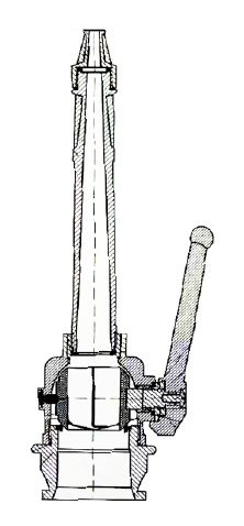 Plastic Jet Spray Shut-Off Fire Nozzle (Branch Pipe) 2 1/2" thumbnail