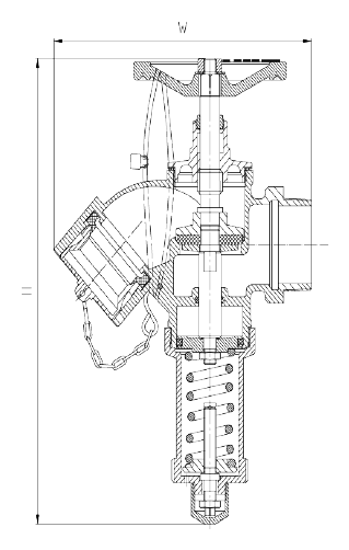 Bib-nosed Pressure Reducing Landing Valve, Flanged Inlet (High Pressure) thumbnail